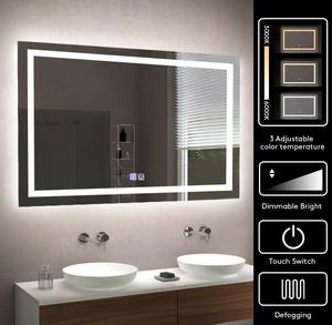 Espejo de Maquillaje Profesional de Alta Calidad con Luces para Mesa de Cosméticos, Espejo de Vanidad Inteligente con Luz Regulable de 3 Colores - Product Image 3