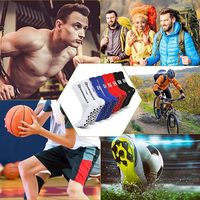 Chaussettes de sport respirantes en nylon/coton sur mesure ODM avec logo/design antidérapant pour le football, la course à pied, le basketball, le cyclisme - Utilisation adulte
