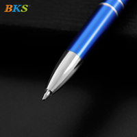 BKS nouveau stylo à bille en métal avec logo imprimé, pièces métalliques avec stylos multicolores, stylos à bille en métal
