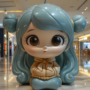 Grande Scultura Artistica Moderna in Resina 3D Personalizzata a Forma di Cuore Gigante, Statua in Fibra di Vetro per Decorazione Esterna - Product Image 4