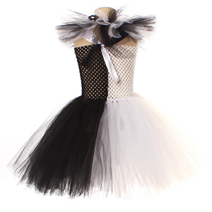 Costume de clown tueur effrayant, art terrifiant, filles qui saignent, robe de tutu fantaisie d'Halloween, tenue de cosplay de Joker pour enfants, vêtements de fête - Product Image 4