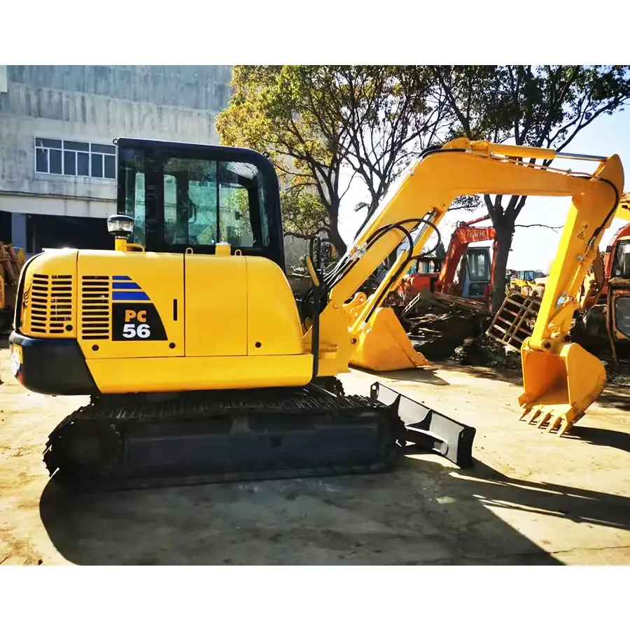 PC55MR-2 KOMATSU alat penggali, PC56-7 perayap Hydraulic Ulis Mini bekas harga ekskavator kecil