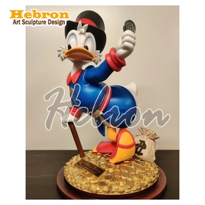 Escultura de Arte Popular Personalizada, Estatua de Fibra de Vidrio <span class=keywords><strong>del</strong></span> Pato Monopolio, Tío Scrooge, para Decoración <span class=keywords><strong>del</strong></span> Hogar o Galería de Arte - Product Image 5