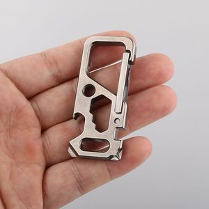 Tool hook titanium alloy <b>car</b> <b>key</b> <b>ring</b> multi-functional men's pendant <b>key</b> chain <b>ring</b> <b>key</b> waist hanger creative - Product Image 4