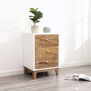 XZ-210085 Wabi Sabi Rắn Gỗ Retro Thông Gỗ Đêm Đứng Phòng Ngủ Cho Phòng Khách Phòng Ăn Phòng Giường Bên Tủ - Product Image 2