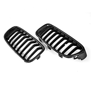 Pour Série 3 F30 2012-2018, Grille d'admission en fibre de carbone, Grille de pare-chocs avant, Décoration, Modification - Product Image 2