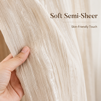 Rideaux Translucides en Tulle de Haute Qualité pour Salon et Chambre à Coucher – Rideaux Voilages Premium