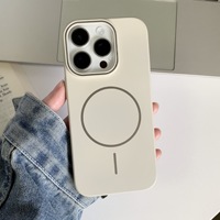 Coque de téléphone magnétique ultra-fine pour iPhone 17 Pro Max 16 15, couleur unie, finition mate, en PC doux pour la peau