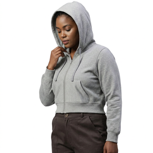 Hooded Sweatshirt Woman OEM Manufacturer Cotton Long Sleeve Casual Pullover Soft Warm Comfortable Sequined Acid Wash Streetwear - Product Image 1