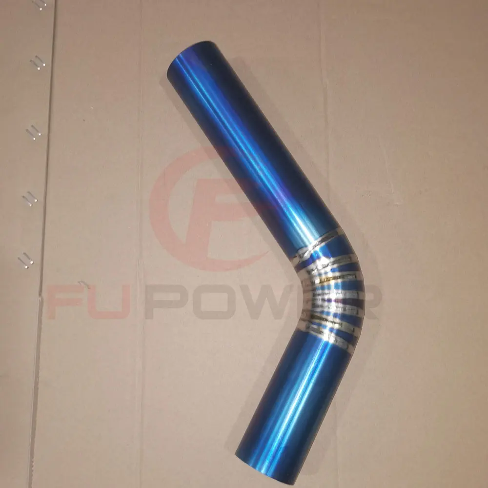Fupower-tube d'échappement en titane, tuyau d'échappement avec possibilité de monter soi-même, personnalisé