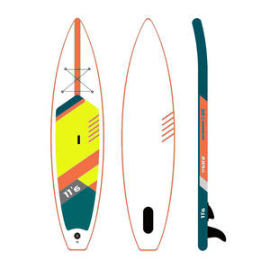 Doogeetone — planche de course gonflable, postiche pour Stand-Up, <span class=keywords><strong>Double</strong></span> <span class=keywords><strong>couche</strong></span>, adaptée pour la qualité professionnelle, personnalisation de 14 pieds - Product Image 4