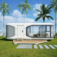 Capsule spatiale préfabriquée luxueuse bateau-maison flottant nouvelle maison de bateau mobile maison flottante en acier pour petite maison extérieure
