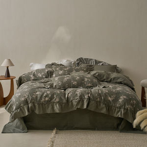 وصل حديثًا مجموعة من 4 قطع ، مفارش سرير عتيقة دافئة للشتاء ، طقم ملكة ناعمة فاخرة للفنادق للبيع بالجملة - Product Image 1