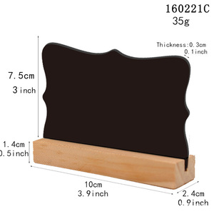 Pizarra de madera de 10x7,5 cm de doble cara para restaurante, bar, decoración del hogar, tablero de mensajes - Product Image 5