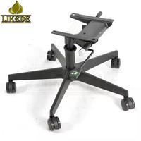 Base de chaise de bureau pivotante à 5 pieds réglable en acier inoxydable pour remplacement de meubles modernes