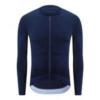 Maillot de cyclisme respirant à manches longues uni par sublimation populaire conception d'usine vêtements de cyclisme bon marché/haut de chemise