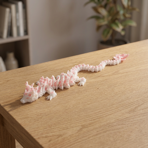 Servicio de personalización MGT FDM, servicio de prototipado rápido en 3D, bajo MOQ, impresión 3D de Dragón Rosa - Product Image 1
