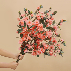 Gardenia Camellia <b>Artificial</b> Flower Silk <b>Bouquet</b> Modern Home Decor Wedding Centerpiece - Product Image 4