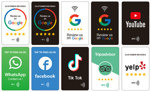 Tarjeta Inteligente NFC con Impresión Personalizada y Código QR, Tarjeta <span class=keywords><strong>de</strong></span> <span class=keywords><strong>PVC</strong></span> NFC, Servicio <span class=keywords><strong>de</strong></span> Impresión <span class=keywords><strong>de</strong></span> <span class=keywords><strong>Tarjetas</strong></span> NFC para Reseñas <span class=keywords><strong>de</strong></span> Google Disponible - Product Image 4