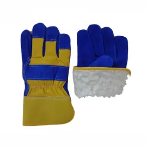 Neue Zoll Full Boa Liner Kuhhaut Sicherheit arbeiten mit Leder handschuhen Männer weliding Leder handschuhe für die Industrie