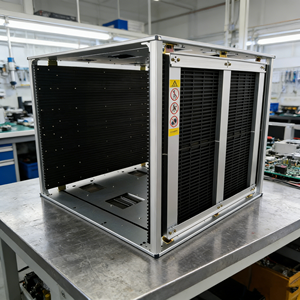 מגשי מגזינים לרכיבים אלקטרוניים (PCB) מותאמים אישית, באיכות גבוהה ודיוק גבוה, עם כוונון, מידות: אורך 630 * רוחב 680 * גובה 563 מ\\\"מ, מוגני חשמל סטטי (ESD), עבור ציוד קו הרכבה SMT. - Product Image 1