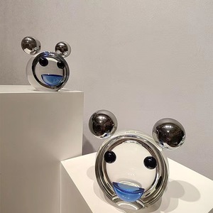 Artigianato fatto a mano semplice carino faccina con Design artistico decorazione per la <span class=keywords><strong>casa</strong></span> ornamento da tavolo in cristallo per arredamento <span class=keywords><strong>casa</strong></span> - Product Image 2