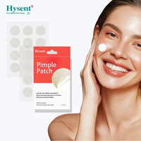 Hysent 12 Patchs Hydrocolloïdes Transparents Bio au Théier pour l'Acné et les Boutons, Qualité Supérieure, Végétaliens, Tous Types de Peau, Logo Personnalisé