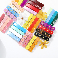LOGO PERSONNALISÉ 3000+ COULEURS Barrettes Rectangulaires pour Enfants Filles Bébés Pinces Latérales Épingles à Cheveux Accessoires Cheveux Acrylique Ins 820001