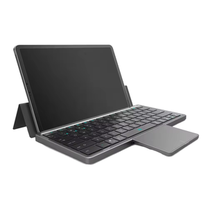Clavier sans fil pliable à ciseaux avec pavé tactile et coque magnétique détachable pour tablettes de bureau – Stock usine - Product Image 1
