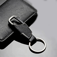 1 porte-clés de luxe en cuir pu, porte-clé de voiture