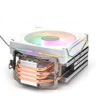 Haute Performance RGB CPU Cooler Heat Pipe DC12V 4-Pin Low Noise Blade Cooling Fan 4 Copper Pipe PC Processor Heatsink Fans