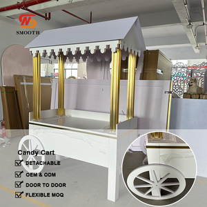 LEDA Chariot de présentation moderne en métal détachable pour desserts et bonbons, idéal pour mariages et événements – Nouvelle Arrivée - Product Image 2