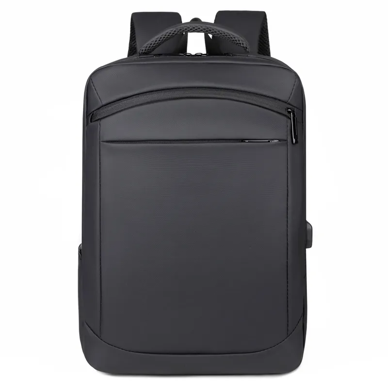 Горячая Распродажа высокое качество usb зарядка водонепроницаемый деловой рюкзак для ноутбука черный полиэстер школьные рюкзаки