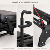 Appareil de Pilates Megaformer M3K avec poignée rotative, design haut de gamme, personnalisable, directement de l'usine