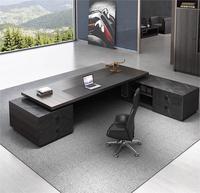 Chaise de bureau de bureau moderne de grande classe de haute qualité superviseur de patron meubles de conception modulaire en bois