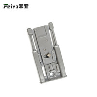 Amortisseur hydraulique en acier inoxydable et plastique - Amortisseur anti-basculement à double ressort et roulement à billes pour porte coulissante de placard