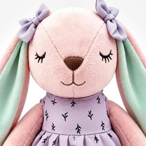 Jouets en peluche personnalisables très demandés : Lapins en peluche à longues oreilles pour bébés, jouets pour enfants, OEM ODM - Product Image 2