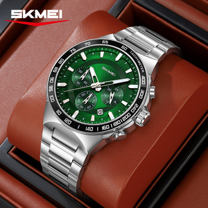 Wholesale High Quality New Design Quartz <b>Watch</b> OEM Customize Logo 3ATM Water Resistant Stainless Steel Band <b>Men</b> Wristwatch - Product Image 1