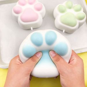 ขายส่งของเล่นบีบอัดรูปอุ้งเท้าแมว น่ารัก สไตล์คาวาอิ ผลิตจากซิลิโคน Taba Squishy และ TPR Mochi Squishy ของขวัญแปลกใหม่ รับผลิตตามแบบ - Product Image 1