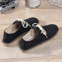 Chaussures en toile à lacets pour hommes, Espadrilles avec Logo personnalisé, pour un style décontracté