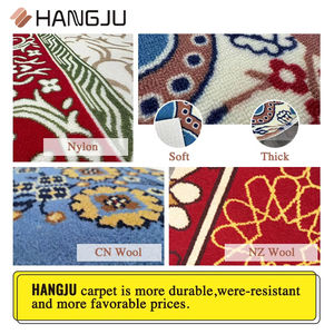 Haute qualité moderne Sajjada Jacquard dentelle garnitures flanelle tissu persan prière pèlerinage tapis nouveau Design personnalisable maison Nylon - Product Image 3