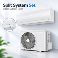 AC Inverter Split CE ERP Grosir 9000BTU 1Hp R32 WIFI Stabil OEM Logo Kustom untuk Proyek Rumah Eropa