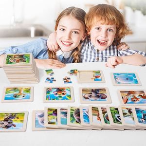 6 Rompecabezas de Madera Originales con Animales Adorables para Niños, Juegos de Ingenio - Product Image 2