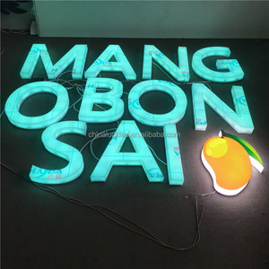 Tường ánh sáng trang trí chữ cái tùy chỉnh Acrylic dẫn dấu hiệu nhà máy Acrylic phía trước và bên thắ<span class=keywords><strong>p</strong></span> sáng dấu hiệu kênh - Product Image 5
