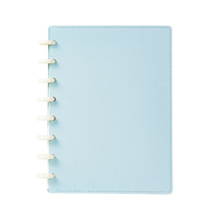 Agenda relié en cuir PU de luxe personnalisé, plusieurs couleurs avec un ensemble de séparateurs, logo en relief, carnet de notes