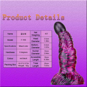 Monster consolador <span class=keywords><strong>de</strong></span> silicona gruesa para hombres y mujeres Unisex suave color mezclado pene simulado realista juguete sexual <span class=keywords><strong>de</strong></span> silicona líquida - Product Image 2