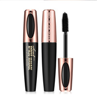 Vente chaude macfee 4D Mascara imperméable longue durée sans bavure Mascara pour cils en fibre de soie volumateur noir