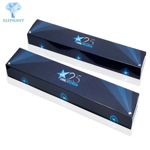 Emballage cadeau personnalisé pour Noël, boîte rectangulaire en papier ondulé pour chaussettes - Product Image 4