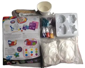 kids wholesale education toy art craft set DIY Handmade glitter chalk power Kit for children