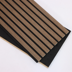 HEYES gran oferta panel de pared de listones acústicos de madera personalizado disponible fábrica insonorizada ignífuga fácil DIY panel decorativo para hotel - Product Image 2